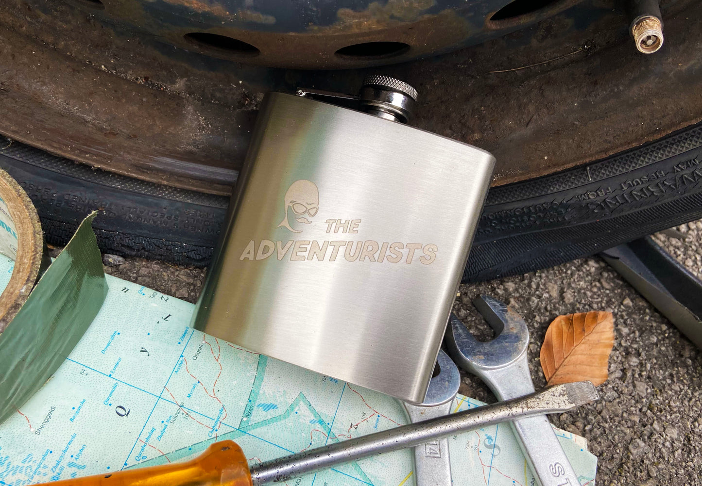 The Adventurists Hip Flask of Steel Resoluteness
