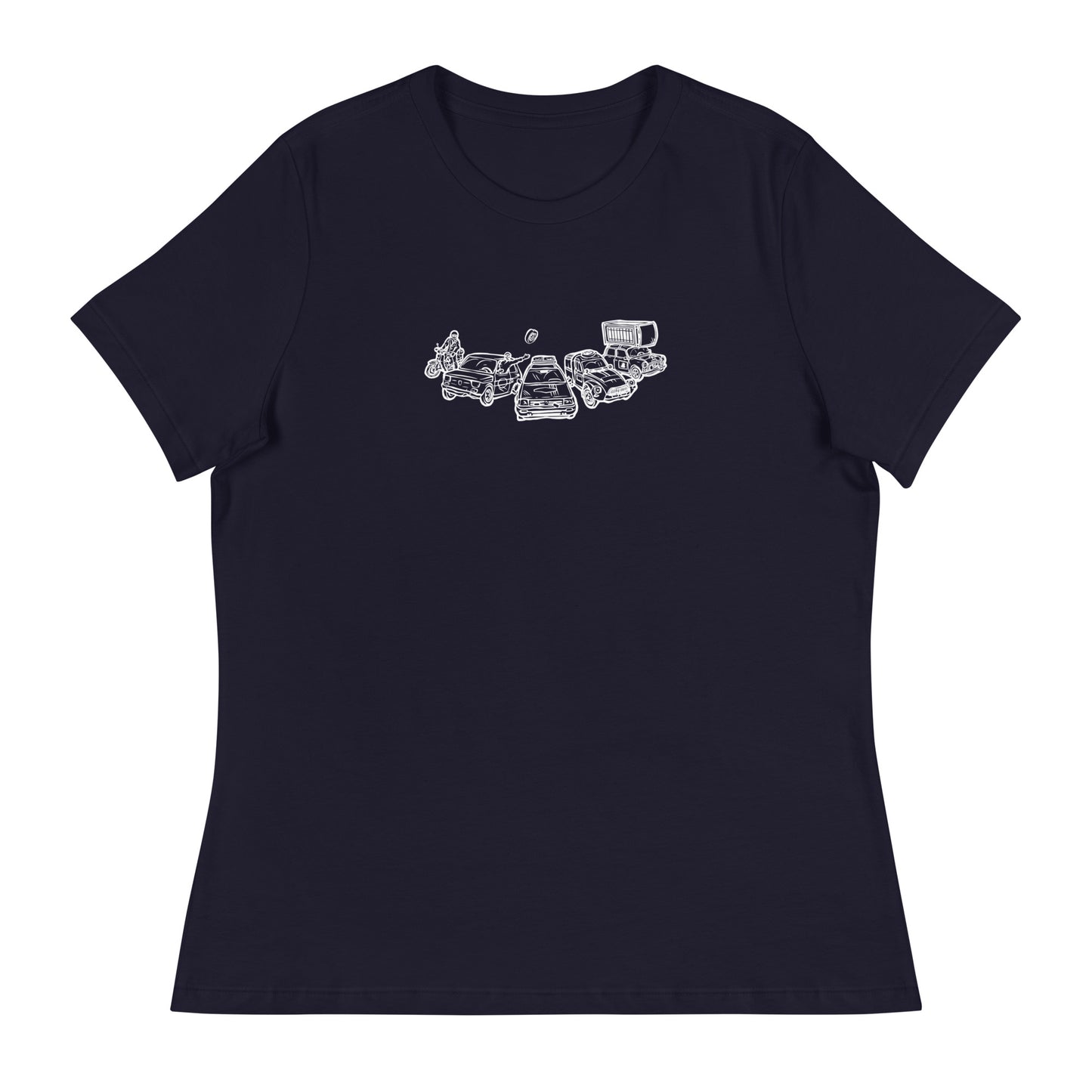 Mongol Rally T-shirt of Vehicular Vagabonds (women's fit)