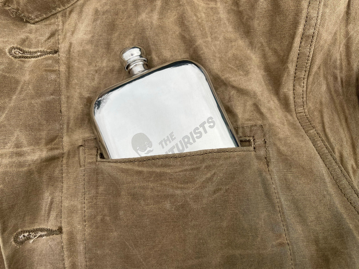 The Adventurists Hip Flask of Pewter Magnificence